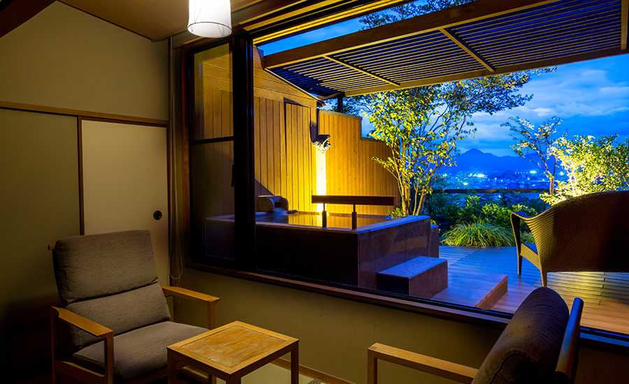 Japanese-Western Room with open-air bath