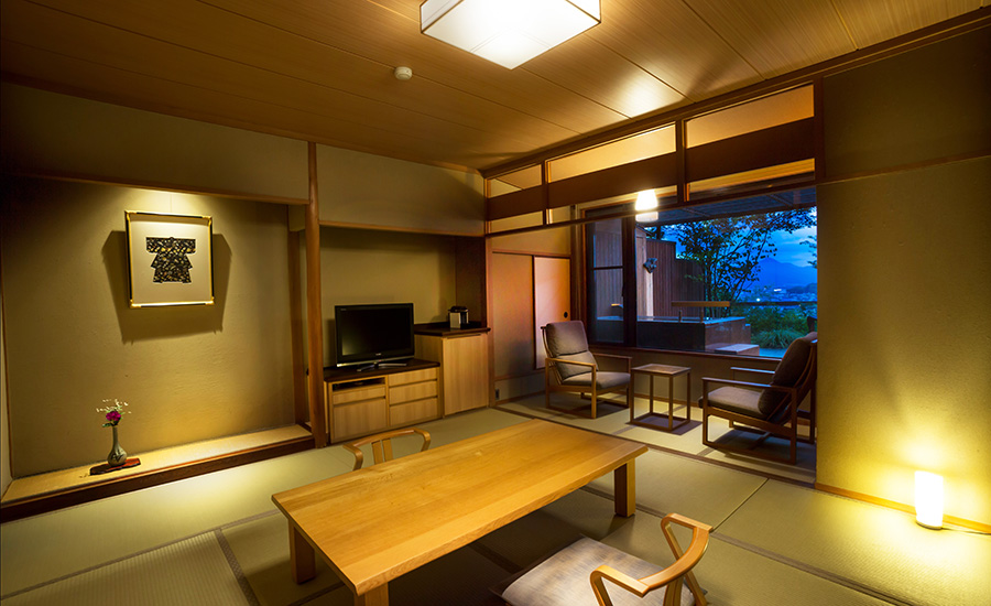 Japanese-Western Room with open-air bath