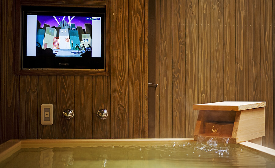 Twin Room with open-air bath