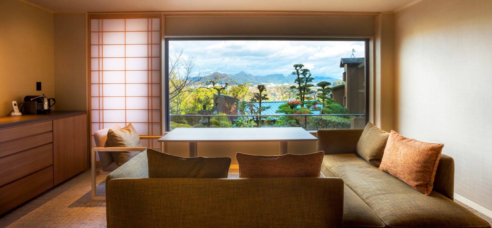 Japanese-Western Room with open-air bath Type E