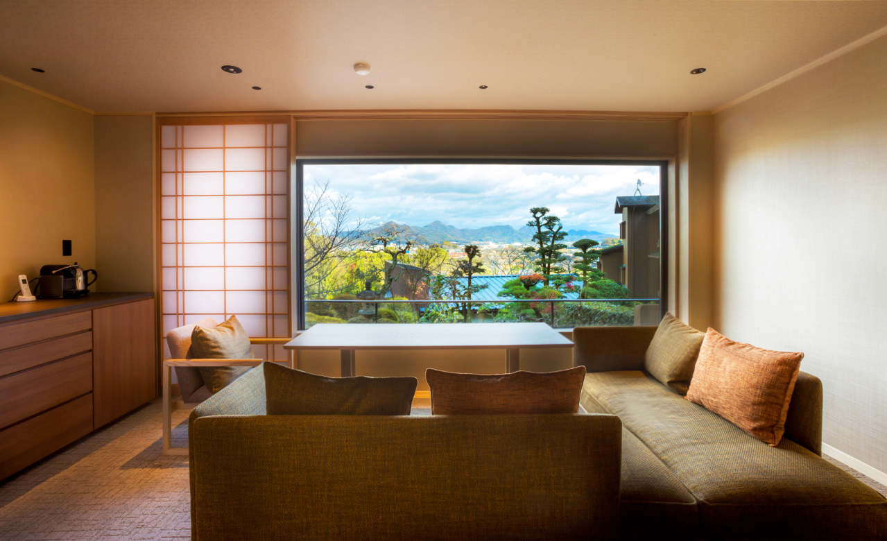 Japanese-Western Room with open-air bath Type E